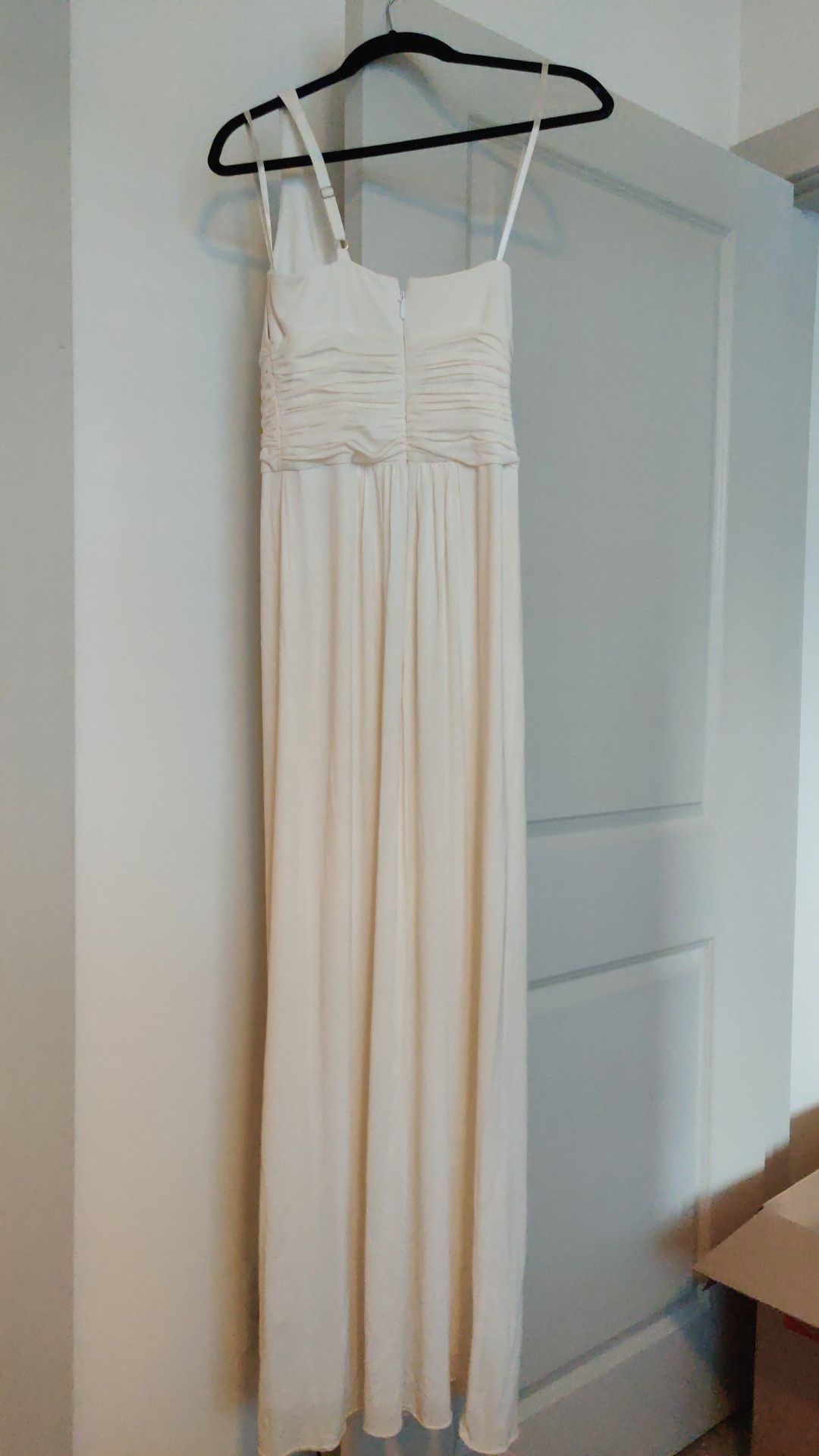 BCBG MAXAZRIA White Long Dress size S,New Products : American Fashion Style Bags On Sale