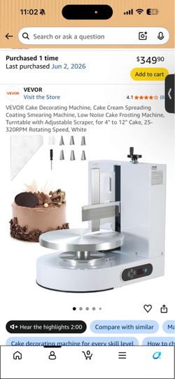 Cake decorating machine