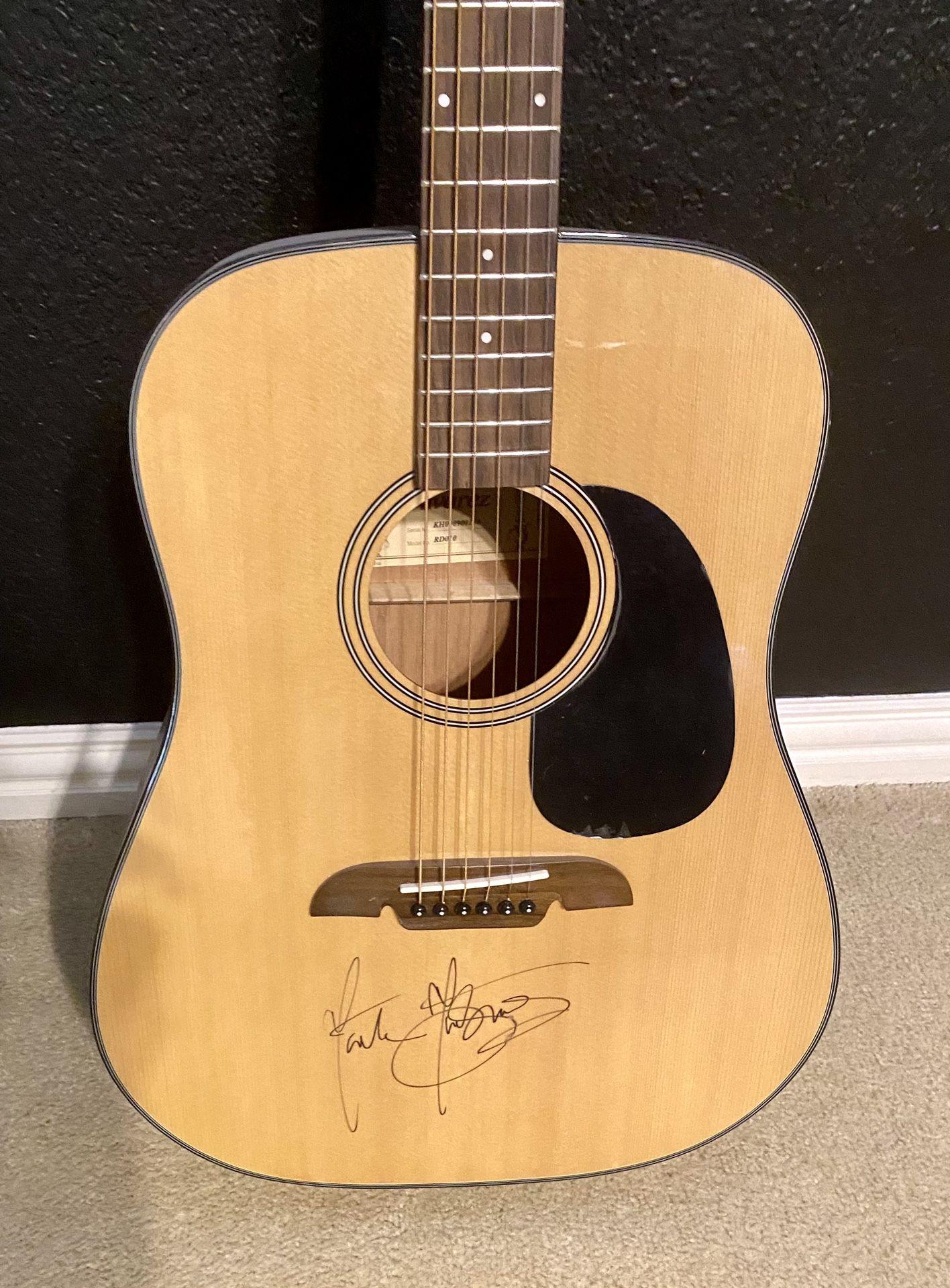 Alvarez Acoustic Guitar Signed By Monte Montgomery 