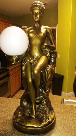 A very unique antique lamp