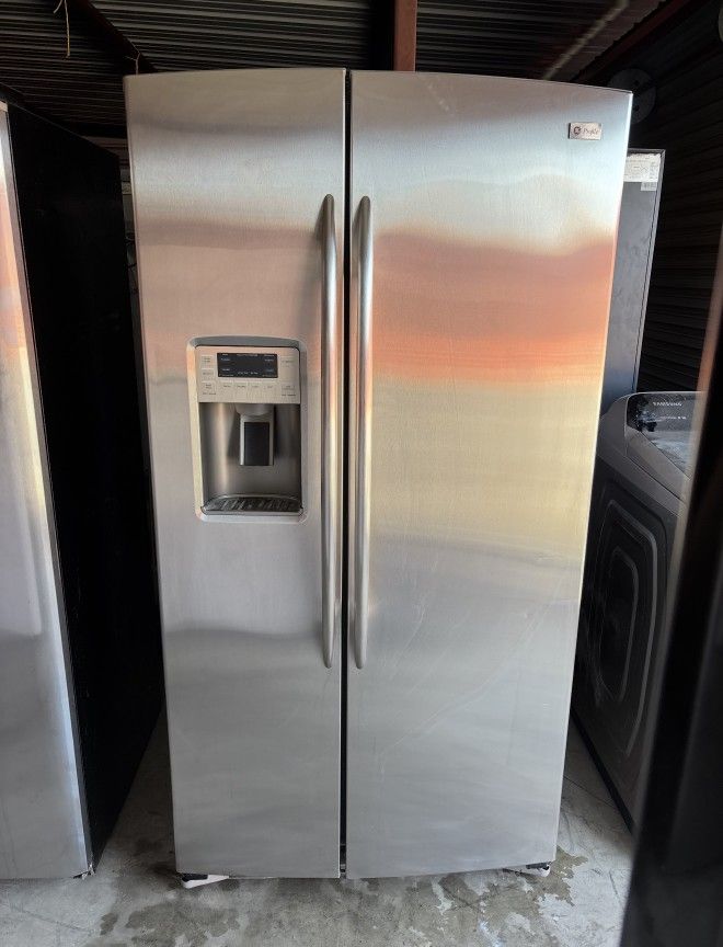 GE Stainless Steel Refrigerator And Freezer