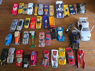 Vintage Hotwheels and assorted die-cast cars