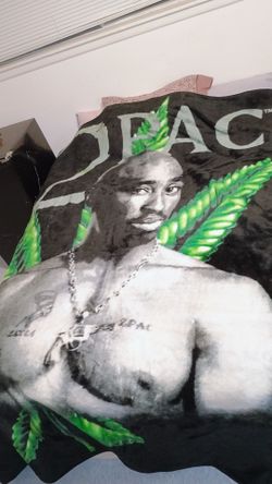 2Pac Tupac Fleece Throw Blanket