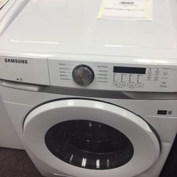 Samsung 4.5 Cu. Ft. Electric Washer White With Sensor Model# WF45T6000AW