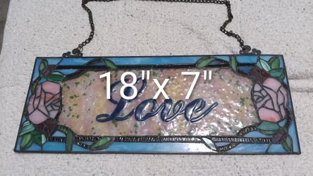 Stainglass Love Sign