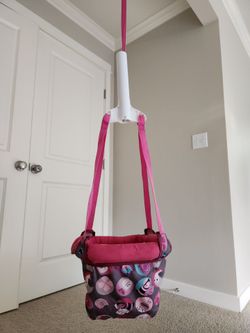 Evenflo ExerSaucer Doorway Jumper, Pink Bumbly