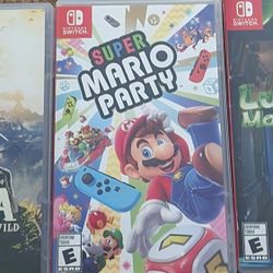 Mario Party, Legend Of Zelda Botw, And Luigis Mansion 3