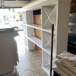 Entertainment Center & Bench With  Drawers Quartz Counter Tops
