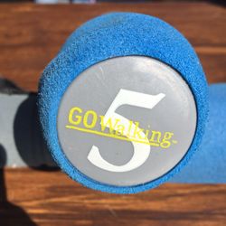 GO Walking 5 lb Thick Grip Dumbbells Walking Weights 10 lbs Total