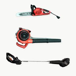 Homelite Chainsaw, Homelite Blower & Black+Decker Trimmer – $80 for all 3