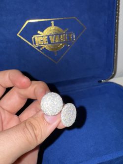 HUGE FLOODED DIAMOND EARRINGS