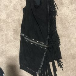 Size 40 Roberto Cavalli Suede Fringe Dress 