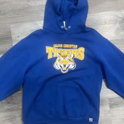 Calvin Christian blue Tigers hoodie #tigers #sweatshirt
