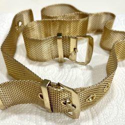 Vintage Gold Mesh Belt