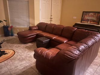 Leather sectional couches