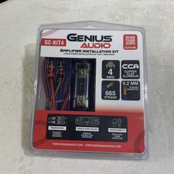 Brand New Genius Audio 4 Gauge Car Amplifier Wiring Kit  High quality  $50 each 