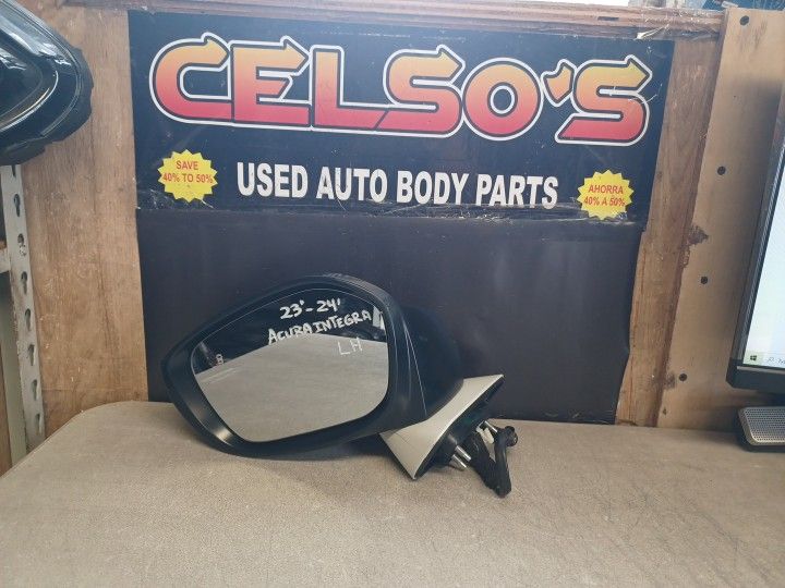 23 24 Acura Integra LH Mirror Blind Spot OEM. White