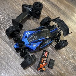 ARRMA RC Car Typhon GROM 4X4 223S BLX BRUSHLESS Small Scale Buggy RTR with DSC, Battery& charger Included, Blue, ARA2306ST2