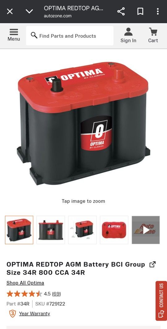 Optima Red Top Battery