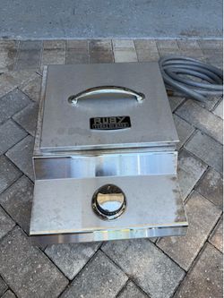 Ruby Stainless Steel Built-In Single Burner Natural Gas Counter-Top or Versa