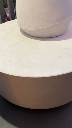 Large Round Concrete Coffee Table