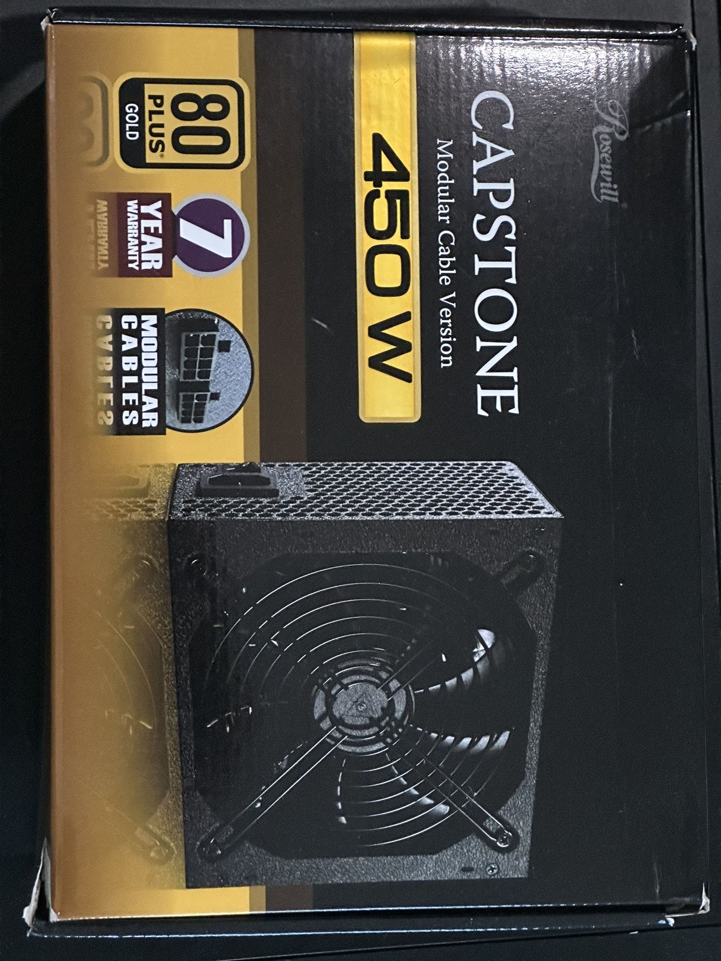 Rosewill Capstone 450W 80 Plus Gold Modular PSU