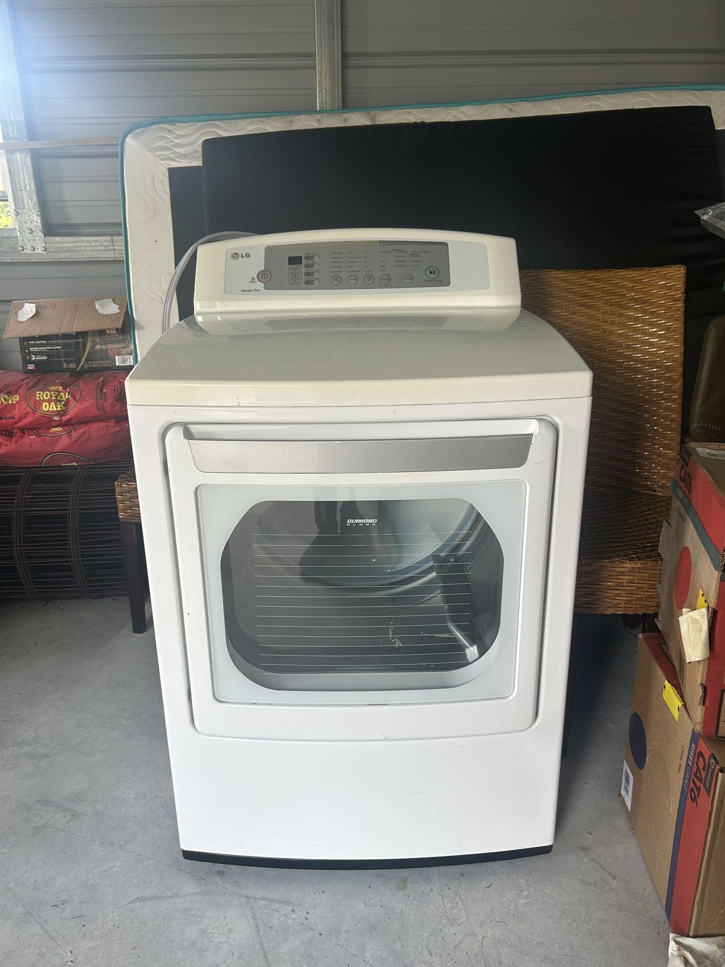 LG Dryer With Smart Diagnosis and Diamond Glass