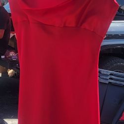 red long dress