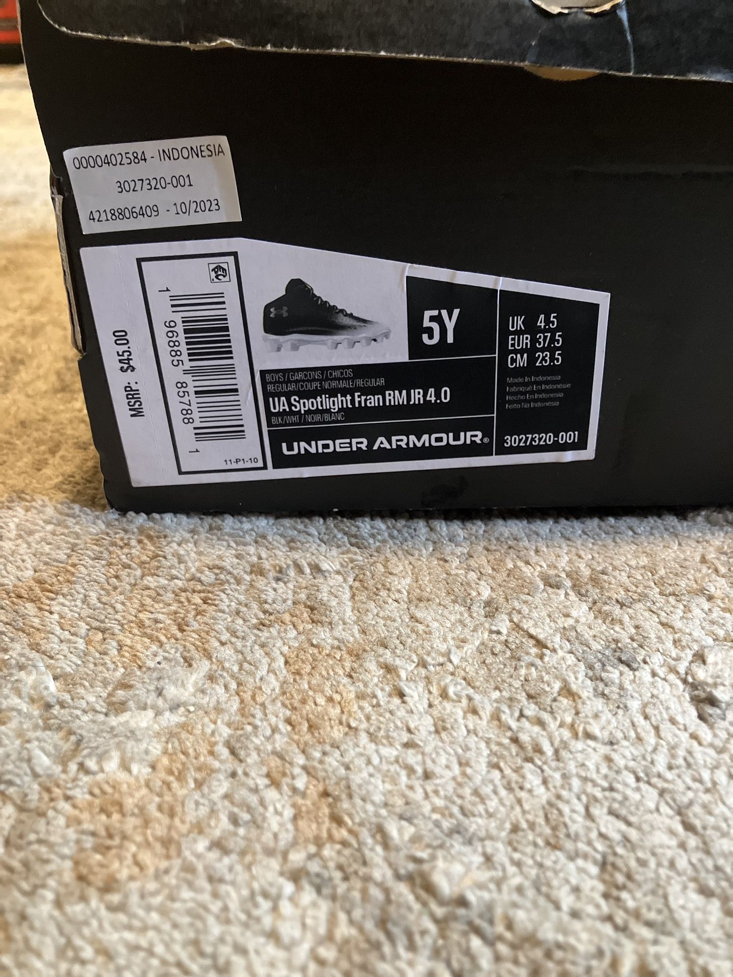 Under Armor Football Cleats