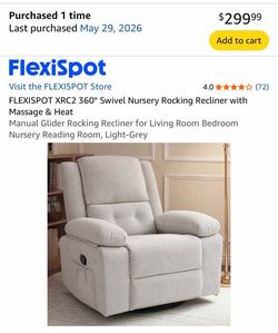 Light Grey Recliner