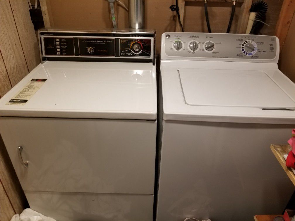 G.E. washer and dryer