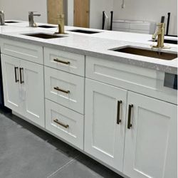 72 And 60 Inch Vanity Combo Set 