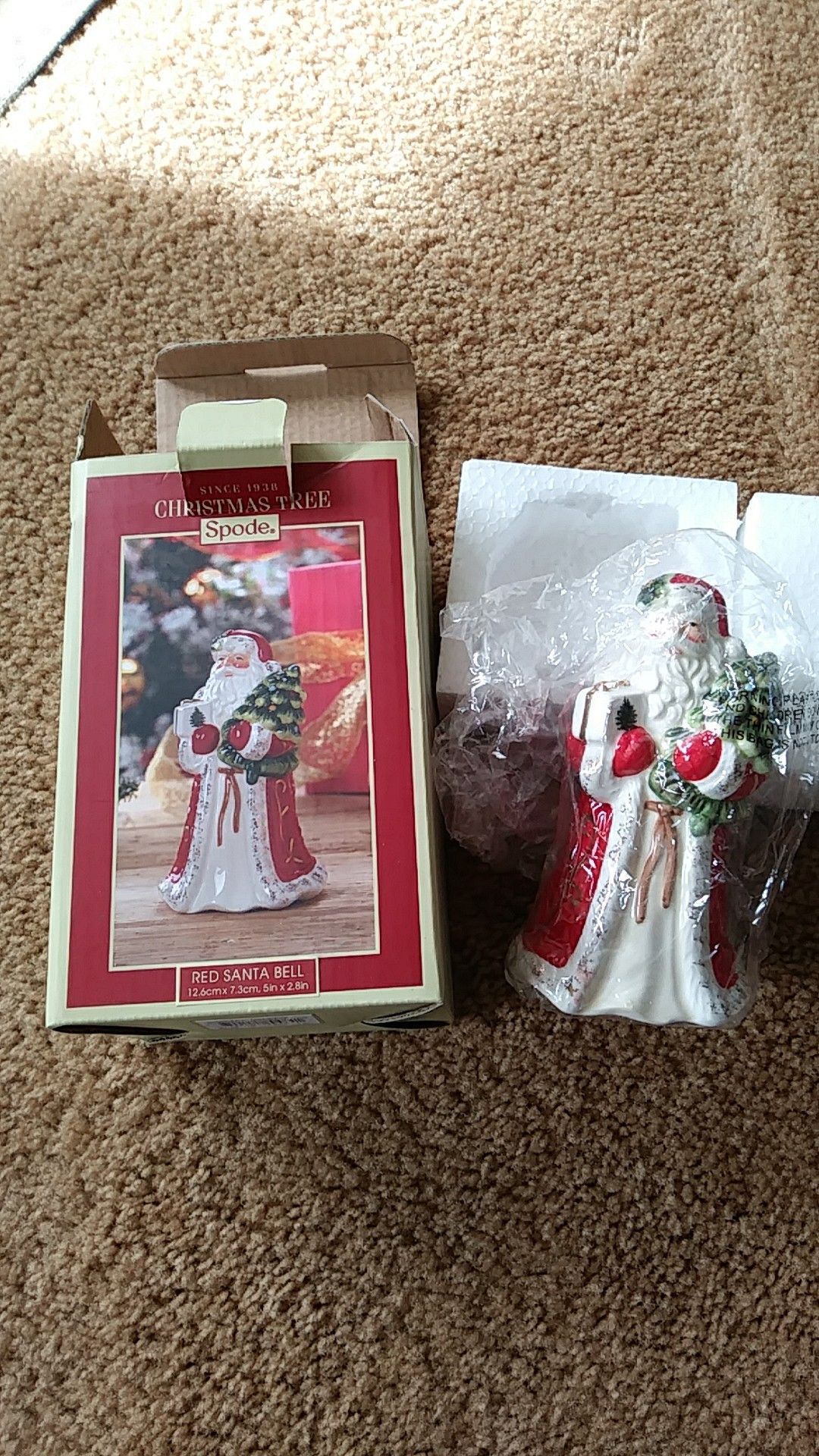 Spode Christmas Tree SANTA bell