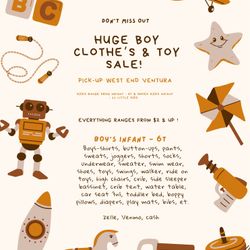 Boys Clothes, Toys And Accessories 