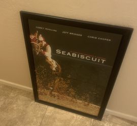 SEABISCUIT MOVIE VINTAGE FRAMED POSTER 27 x 40