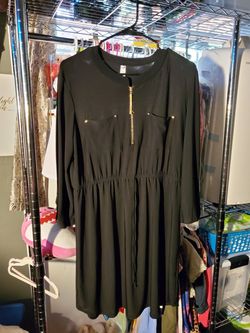 Black long sleeve dress