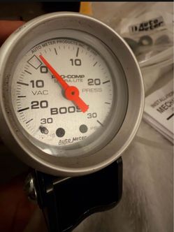 Auto Meter 4303 Ultra-Lite Mechanical Boost/Vacuum Gauge, 2.3125 in.