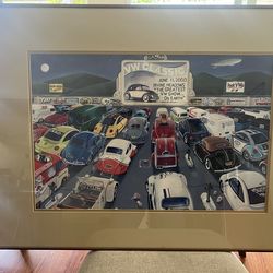 VW GHIA BUS FRAMED PRINT
