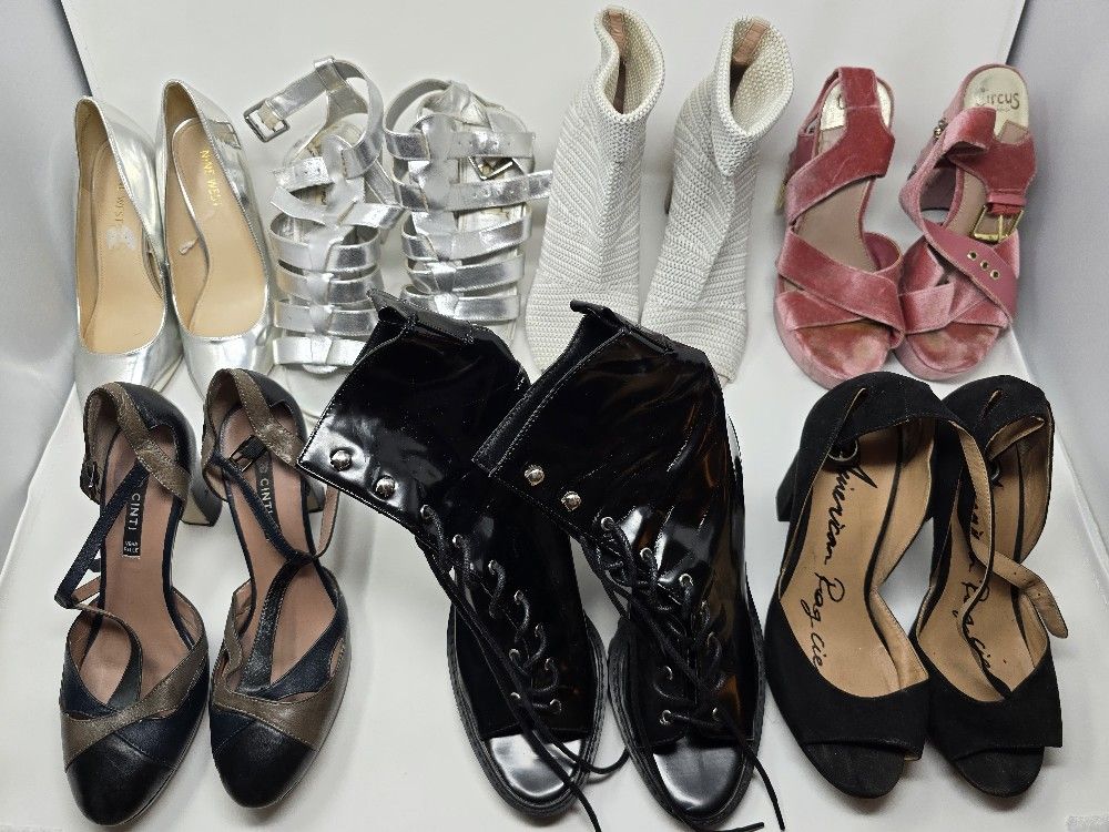 20 Pairs of Women's Shoes Sizes 7.5 (Sneakers, Dress, Casual etc.)