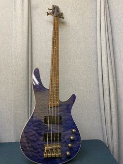 Ibanez SRX3EXQM1 4 String Bass Guitar Trans Blue