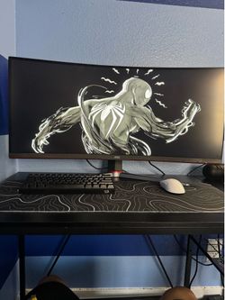 AOC - CU34G2XP 34" VA Curved Gaming Monitor, WQHD (3440x1440), 180Hz, 1ms, Freesync, HDR 400