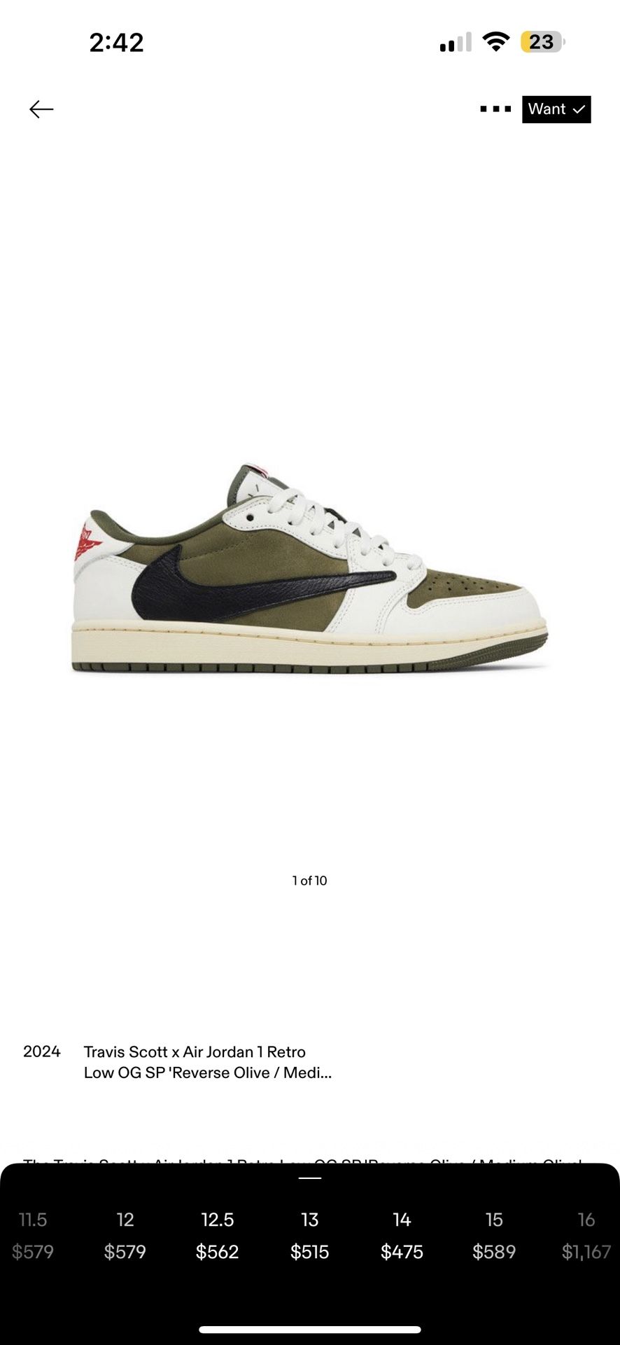 Travis Scott X Air Jordan 1 Retro Low OG
