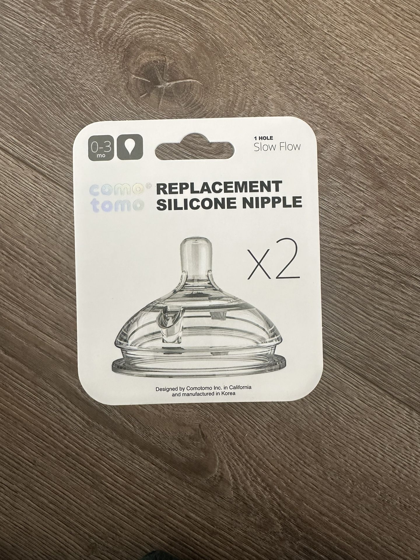 Comotomo Replacement Silicone Nipple 0-3 months