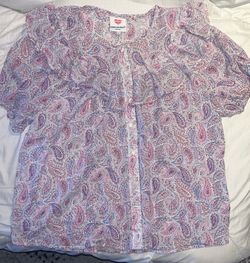 Hester & Orchad ruffle top size Large