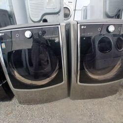 LG SIGNATURE WASHER AND DRYER SET ELECTRIC EXTRA LARGE CAPACITY WASHER 5.5 DRYER 9.5 30-DAY WARRANTY 