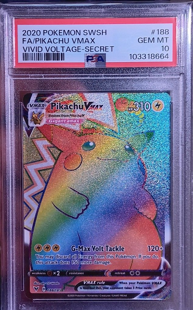 VIVID VOLTAGE ⚡️PIKACHU/CHUNCKACHU PSA 10🔥 350.00 ⚡️