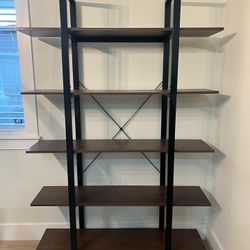 Extra Large 5-Shelf Bookcase – 72” H x 47” W x 12” D