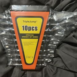 BRAND NEW IN HOLDER TripleJump 10 piece metric open end wrench set with holder New in the factory wrapping - TripleJump 10 piece metric open end wrenc