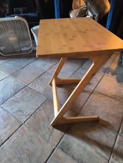 Bamboo Z-Frame Side Table