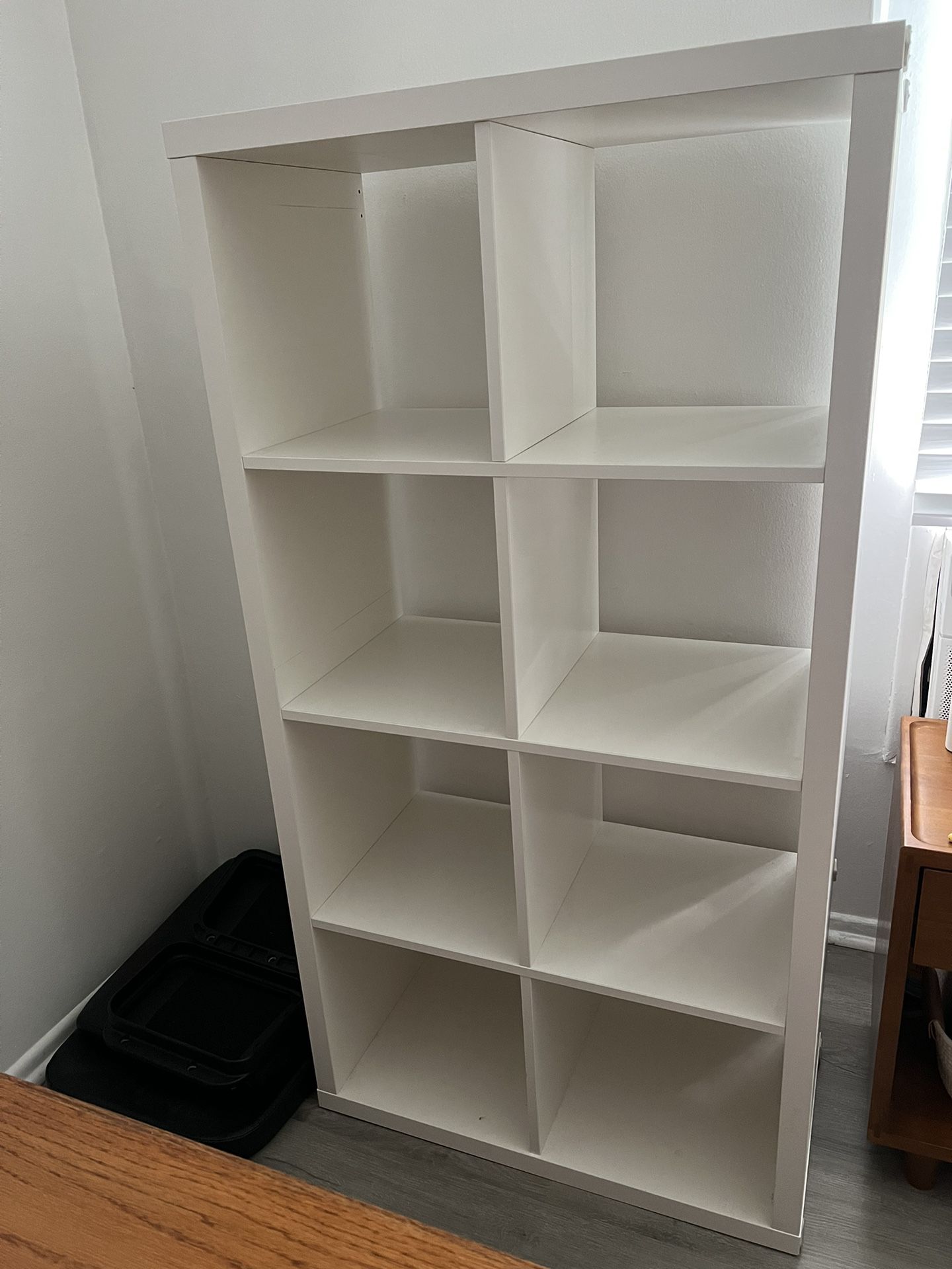 White IKEA Kallax Shelf
